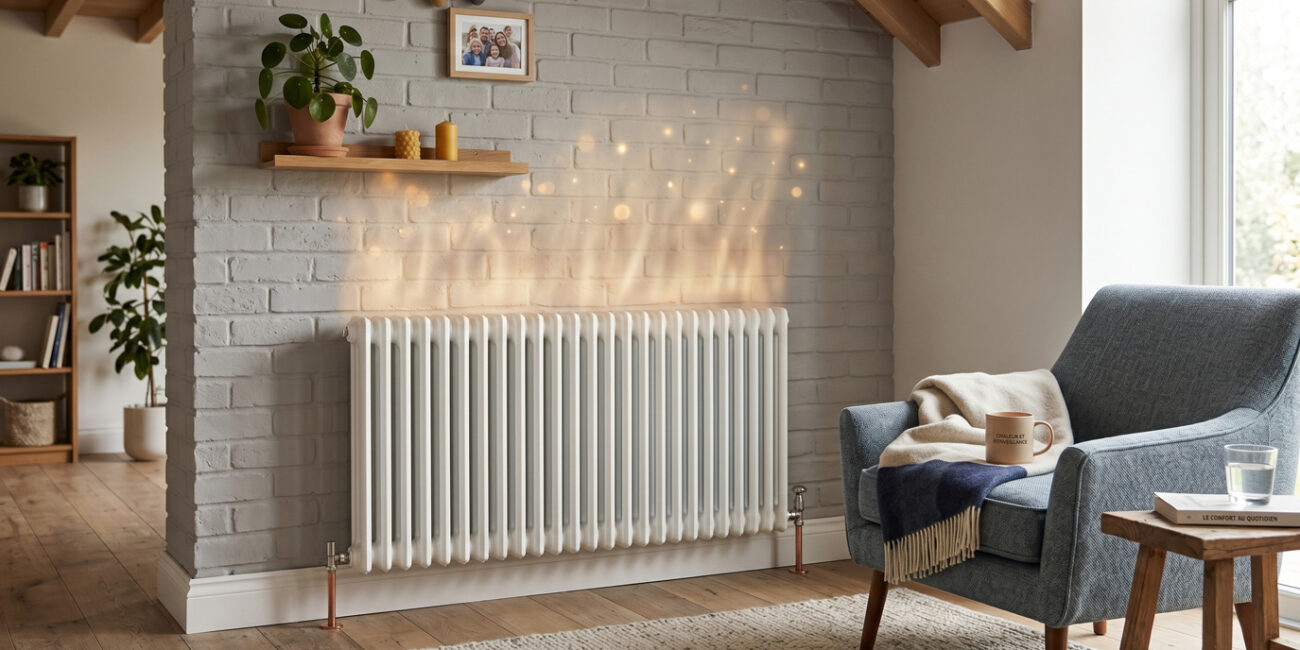 Diffusion de chaleur douce par un radiateur haute performance en Seine-Maritime - Novathermie